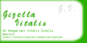 gizella vitalis business card