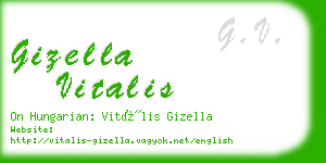 gizella vitalis business card